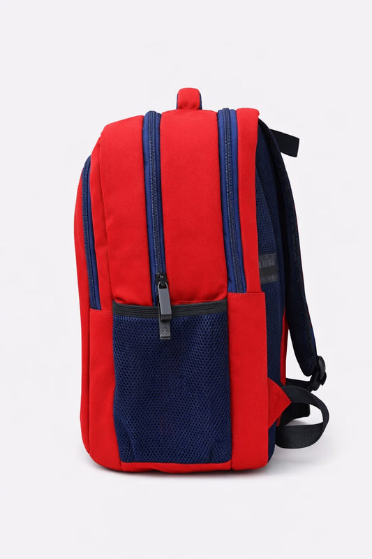 Moosa’m GoPack Backpack – Stylish College & Everyday Use Bag (Red & Blue)