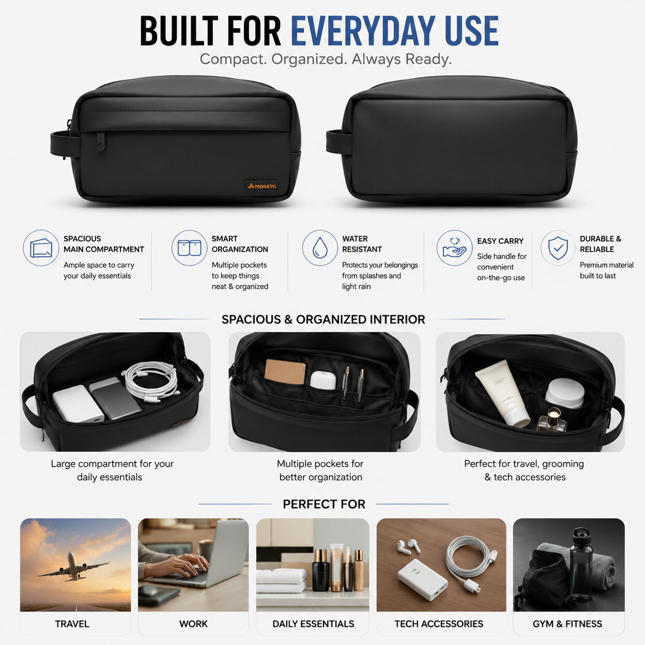 Moosa’m Premium Waterproof Travel Pouch Bag