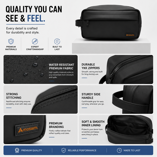 Moosa’m Premium Waterproof Travel Pouch Bag