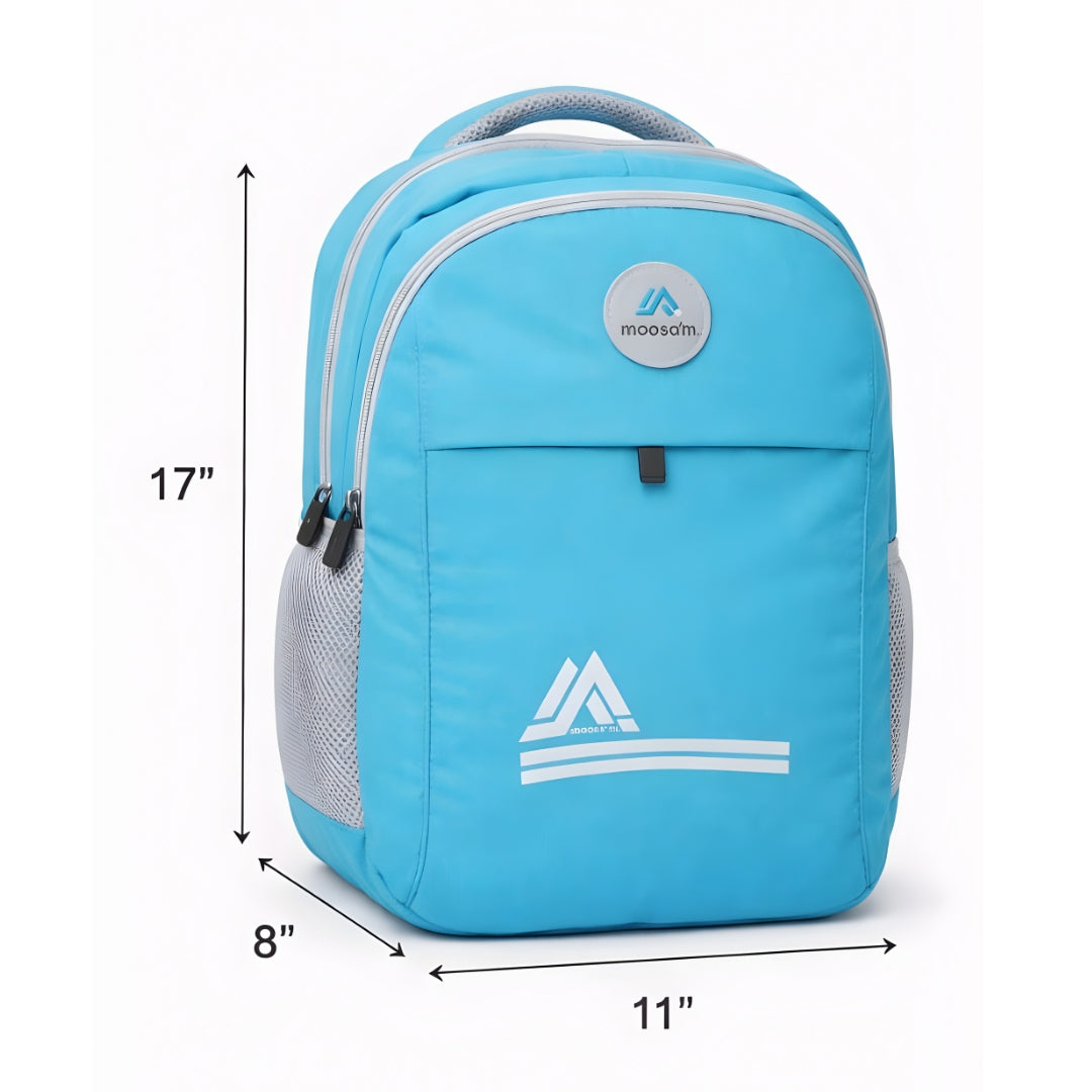Moosa'm GoPack – Sky Blue Premium College Backpack