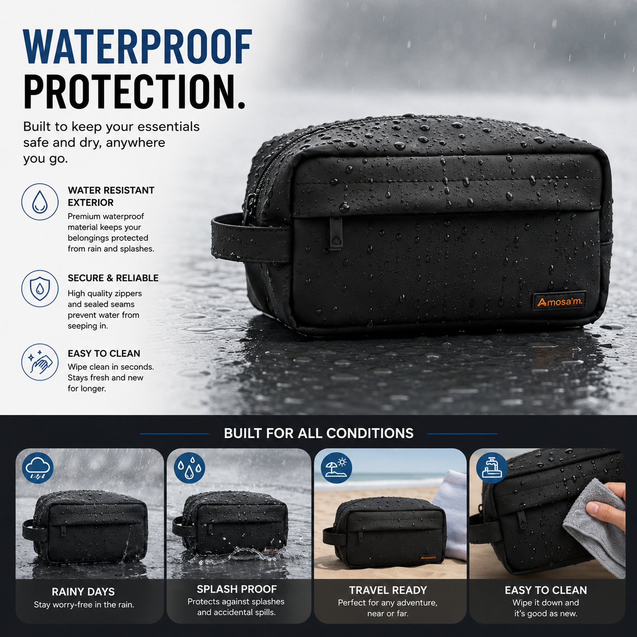 Moosa’m Premium Waterproof Travel Pouch Bag