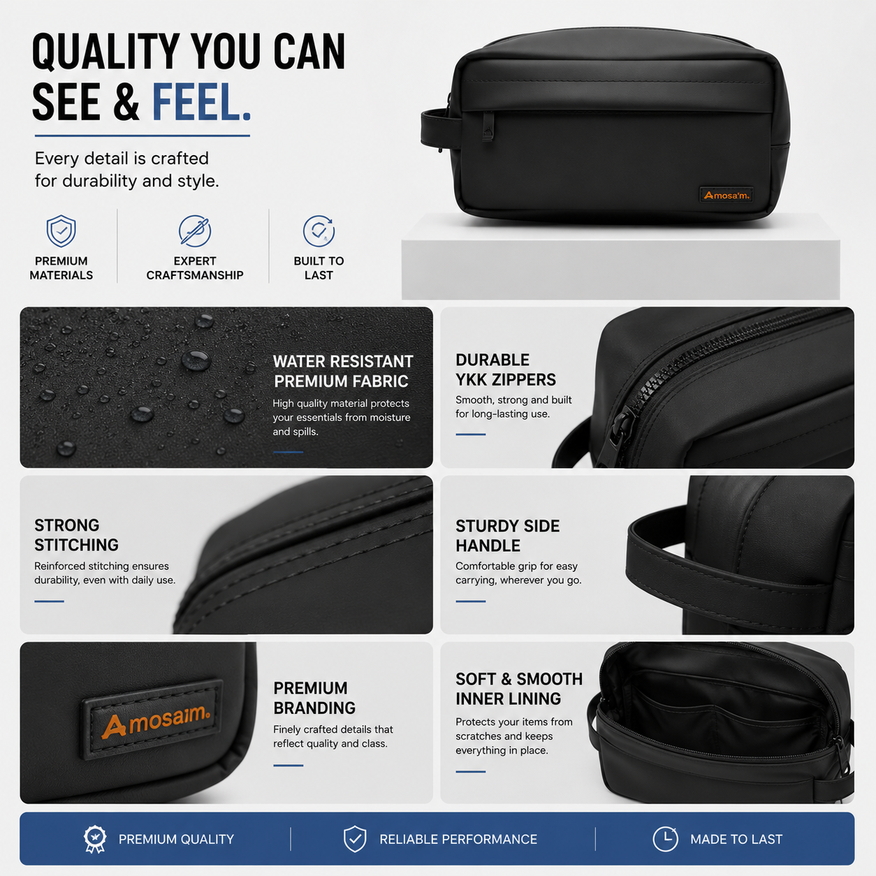 Moosa’m Premium Waterproof Travel Pouch Bag