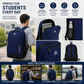 Smart Carry Pro Backpack – Premium College & Daily Use Bag (Black & Blue)