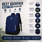 Smart Carry Pro Backpack – Premium College & Daily Use Bag (Black & Blue)