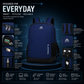 Smart Carry Pro Backpack – Premium College & Daily Use Bag (Black & Blue)