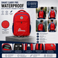 Moosa’m GoPack Backpack – Stylish College & Everyday Use Bag (Red & Blue)