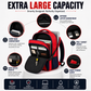 Moosa’m GoPack Backpack – Stylish College & Everyday Use Bag (Red & Blue)