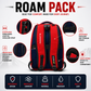 Moosa’m GoPack Backpack – Stylish College & Everyday Use Bag (Red & Blue)