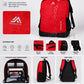 Moosa'm Smart Carry Pro – Red & Black Premium Laptop Backpack